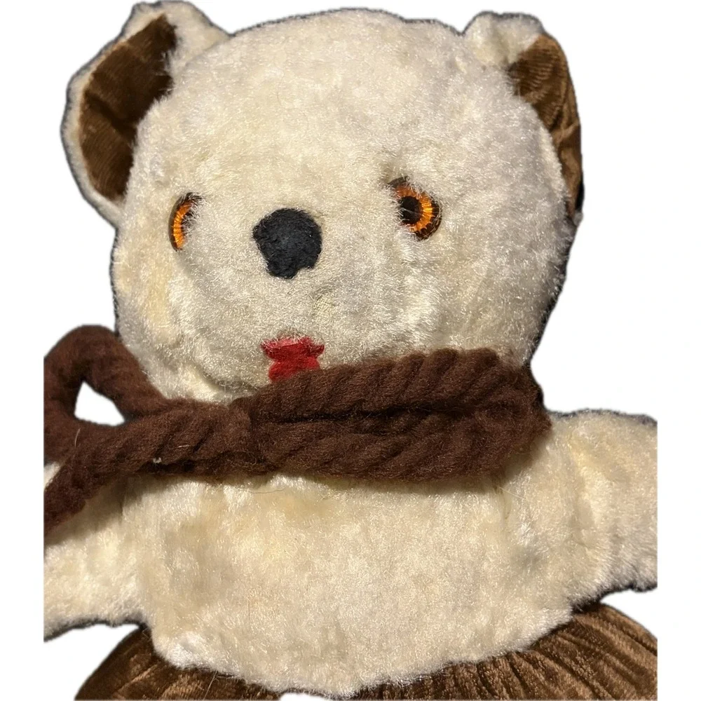 Vtg‎ 50s Gund Teddy Bear Plush Stuffed Animal Toy Brown Cream Collectible 13